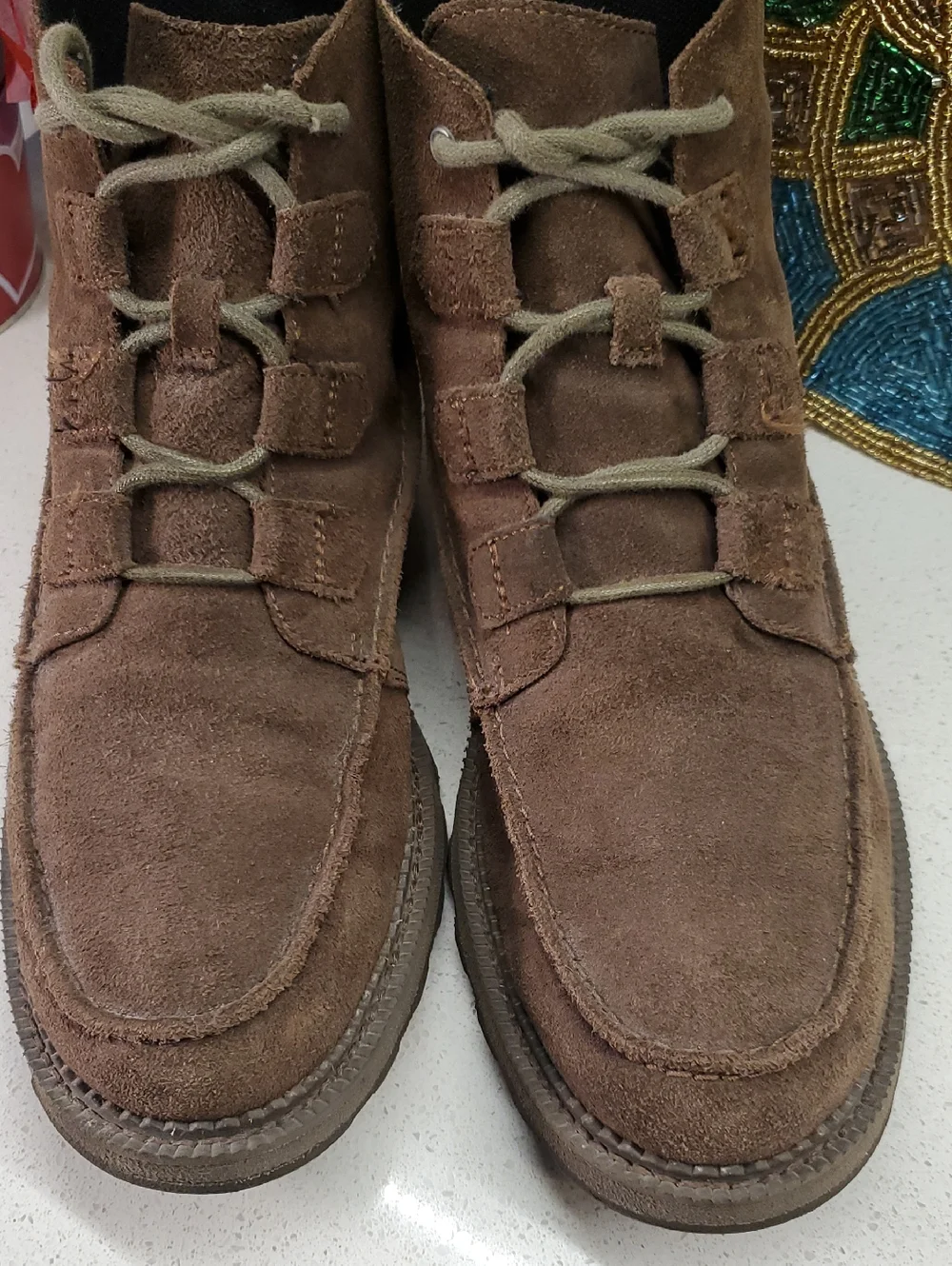 Mens SOREL Brown Suede Ankle Boots (sz 10)